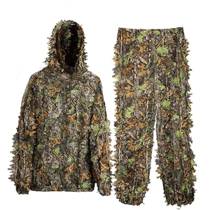 MUCHAN Costume <span class=keywords><strong>de</strong></span> <span class=keywords><strong>chasse</strong></span> camouflage forestier 3D Costume <span class=keywords><strong>de</strong></span> <span class=keywords><strong>chasse</strong></span> camouflage ghillie pour les chasseurs <span class=keywords><strong>de</strong></span> feuilles en vente - Product Image 1