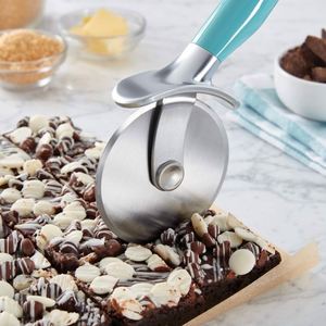 Coupe-pizza à fond profond en forme <span class=keywords><strong>de</strong></span> roue <span class=keywords><strong>de</strong></span> vélo avec housse <span class=keywords><strong>de</strong></span> protection, ensemble <span class=keywords><strong>de</strong></span> fabrication <span class=keywords><strong>de</strong></span> pizzas, manche en bois, trancheur original - Product Image 4