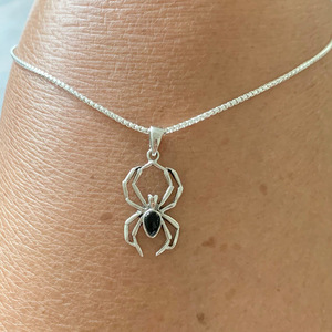 Collana con Ciondolo a Forma di Ragno Fantasma per Halloween, Gioiello Gotico da Donna per Festival - Product Image 2