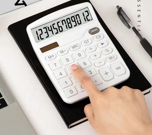 Máy Tính 837 Năng Lượng Kép Bảng Máy Tính Để Bàn Jumbo Kế Toán Kinh Doanh Văn Phòng Phẩm 12 Lớn Chữ Số Điện Tử LCD Tính Toán - Product Image 5