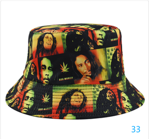 Casquette de pêche décontractée d'extérieur unisexe avec broderie 3D, thème Reggae Roots Lion Rastafara, Légende de la Jamaïque Bob Marley - Product Image 1