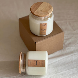 AIKUN Luxury <b>Gift</b> <b>Box</b> Soy Wax Scented Candle Glass Jar Popular Wedding <b>Gift</b> Home Decor Aromatherapy - Product Image 3