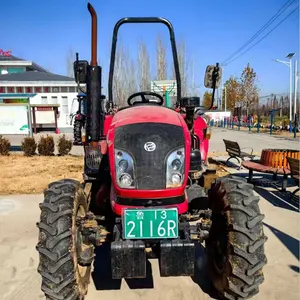Tractores agrícolas usados Dongfeng 704 70HP tractores de ruedas con proveedor de China para la venta