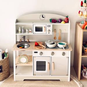 Juguetes de Cocina de Madera, Utensilios de Cocina, Regalos de Cumpleaños para Niños de 3 a 6 Años, Juguete de Cocina para Niñas, Accesorios de Cocina de Juguete - Product Image 1