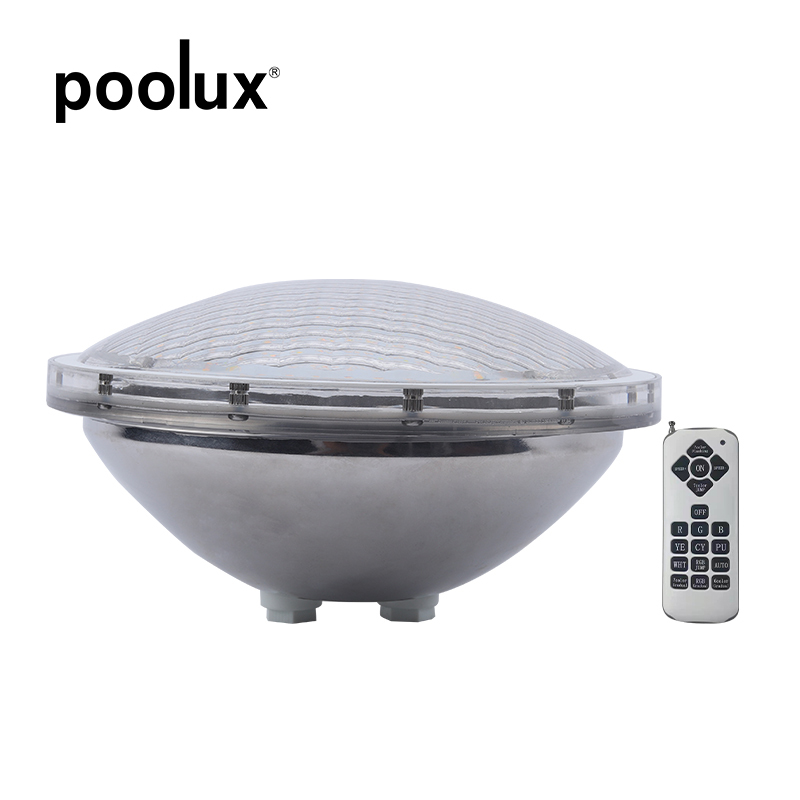POOLUX Custom Make High Quality 316SS IP68 Remote Control RGB Color Change LED Underwater Swimming Pool Lights