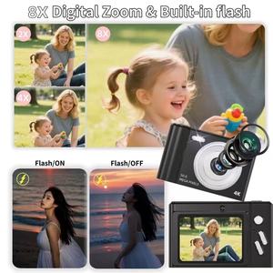 4K Nhỏ Xách Tay Video Ảnh 56MP Máy Ảnh Kỹ Thuật Số Với 2.4in Màn Hình Và Đèn Pin Cho Trẻ Em Sinh Viên - Product Image 4