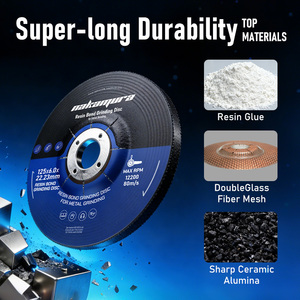 Disques de meulage pour meuleuse d'angle, disques abrasifs en céramique à liaison résine, disques de coupe et de meulage pour l'inox - Product Image 4