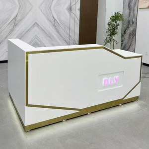 Comptoirs de <span class=keywords><strong>caisse</strong></span> de magasin personnalisés Comptoir de service de centre commercial Comptoir de caissier avec logo - Product Image 3