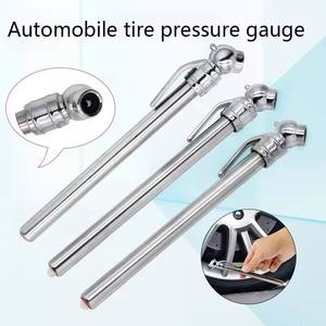 Mini Digital TPMS <b>Tire</b> <b>Pressure</b> <b>Gauge</b> Automobile Motorcycle 5-50PSI Silver Stainless Steel Pen Karen - Product Image 4