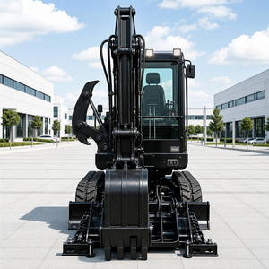 Mini-excavatrice 3 tonnes avec moteur Euro 5 certifié CE, livraison gratuite, petite pelle pour la rénovation urbaine et les espaces restreints, idéale pour les entreprises de location - Product Image 2