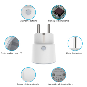 Wifi Französisch Netz stecker Tuya aktiviert Ein/Aus Smart Power <span class=keywords><strong>Plug</strong></span> - Product Image 6