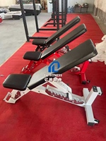 Banc de musculation multifonctionnel réglable avec positions inclinée, plate et déclinée pour l'entraînement avec poids et les sit-ups YG-A025