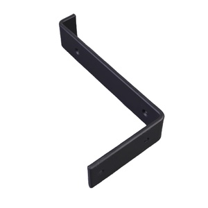 Gancio da Parete <span class=keywords><strong>in</strong></span> <span class=keywords><strong>Metallo</strong></span> Nero 153 X 150 MM, Supporto a Z Nascosto <span class=keywords><strong>per</strong></span> Mensole e Mensole <span class=keywords><strong>Angolari</strong></span> - Product Image 1