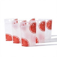 Sachet d'emballage personnalisé transparent à fond plat avec double fermeture éclair en PET OPP laminé pour thé, café et poudres