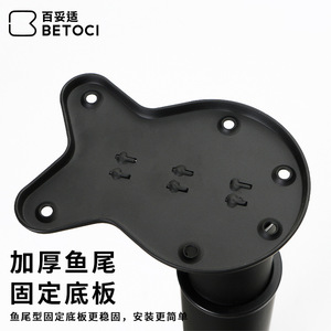 BETOCI <b>Folding</b> <b>Table</b> Leg Heavy Duty Adjustable Steel And Plastic Minimalist Design For Desk Bar Counter - Product Image 2