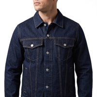 Veste en jean robuste et épaisse 16oz pour homme, avec surpiqûres contrastées, style camionneur, vêtements pour hommes, vente en gros, fabricant B2B personnalisé