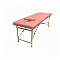Lit de massage portable pliable en acier inoxydable, prix promotionnel usine