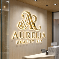 Enseigne LED personnalisée pour entreprise, enseigne pour logo d'entreprise, salons de beauté, enseigne lumineuse LED, enseigne à lettres LED