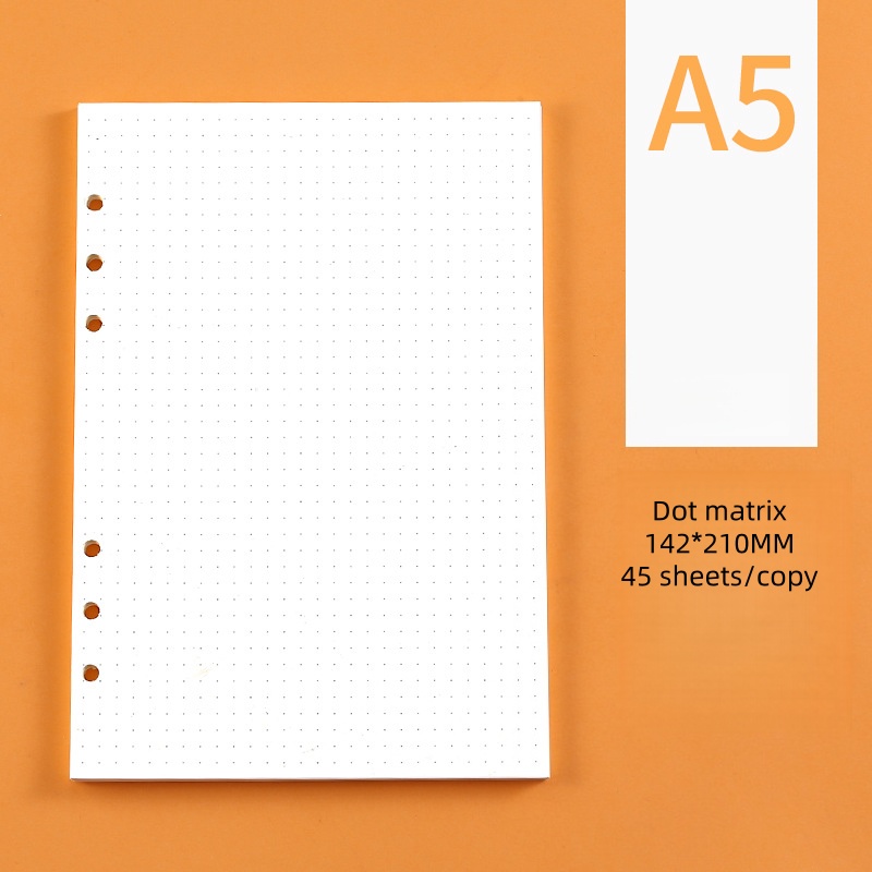 Matriz de puntos A5 blanca