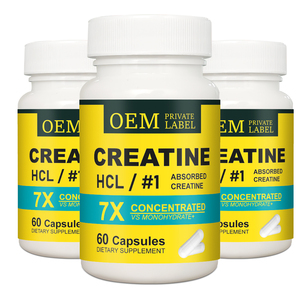 Oem <span class=keywords><strong>creatine</strong></span> <span class=keywords><strong>hcl</strong></span> 7x מרוכז כמוסות להגדיל את כוח & כוח שריר בניין תוספת - Product Image 1