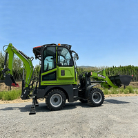 TOPONE Mini Backhoe Loader Listrik 37kW Daya 0.6CBM Kapasitas Bucket Efisiensi Tinggi Penggunaan Pertanian Wheel Loader Dari Shandong Cina
