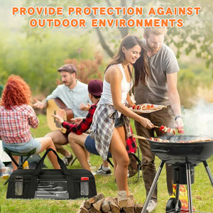 Barbecue Storage Bag Oxford Fabric Portable Outdoor Grill Cooking Baking Accessories Set Organizer Case - Product Image 3