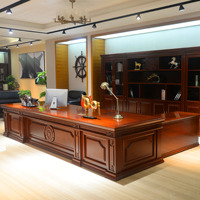 Bureau de direction élégant de style chinois, bureau moderne pour patron, bureau de luxe pour meubles de bureau