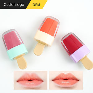 CC36119 Mini brillant à lèvres en forme de glace à l'eau Logo personnalisé Rouge à lèvres minéral liquide étanche Brillant à lèvres mignon - Product Image 3