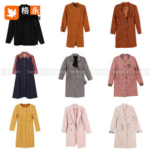 Geryon Vintage Bulk Used Clothes Balles Vestes <span class=keywords><strong>en</strong></span> <span class=keywords><strong>daim</strong></span> Femmes Thrift Winter Secondhand Overcoats Vêtements mixtes Manteaux Bales - Product Image 3