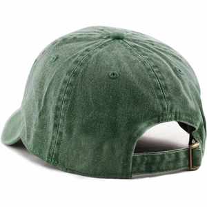 Gorras de Béisbol Estilo Dad Lavadas al por Mayor, de 6 Paneles, Personalizadas, Vintage, de Algodón, de Alta Calidad, Verdes, Lisas - Product Image 4