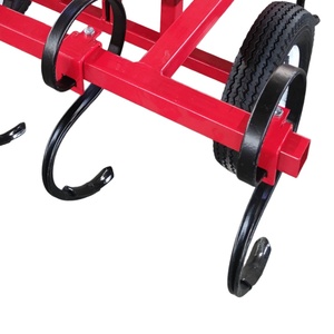 Cultivateur tracté résistant à la rouille avec roues pneumatiques et attelage à boule, équipement de désherbage et de travail du sol haute performance - Product Image 6