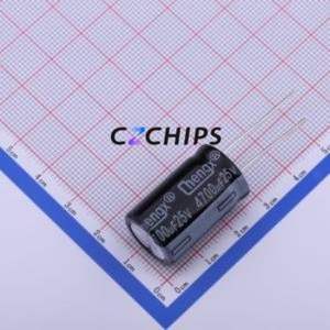 Condensador Electrolítico de Aluminio de Montaje Pasante KM478M025K25RR0VH2FP0, D16xL25mm 4700uF 20% 25V 7.5mm - Product Image 1