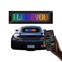 Pantalla LED Flexible para Automóvil, Controlada por Aplicación, Bluetooth, Pantalla Publicitaria a Todo Color, Adhesivo Inteligente para Automóvil, Resistente al Agua IP65