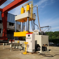 Presse hydraulique à trois poutres et quatre colonnes pour le formage de lavabos en acier inoxydable de 400 tonnes, idéale pour la cuisine, la salle de bain, le balcon et les pièces.