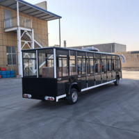 Bus de tourisme électrique luxueux noir Zhenda, navette de passagers somptueuse, meilleur prix à vendre