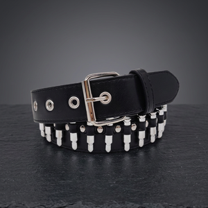 Cinturón Estilo Y2K con Tachuelas, Hebilla de Aleación, Unisex, Estilo Punk-Rock, Cinturón de Cuero PU - Product Image 2