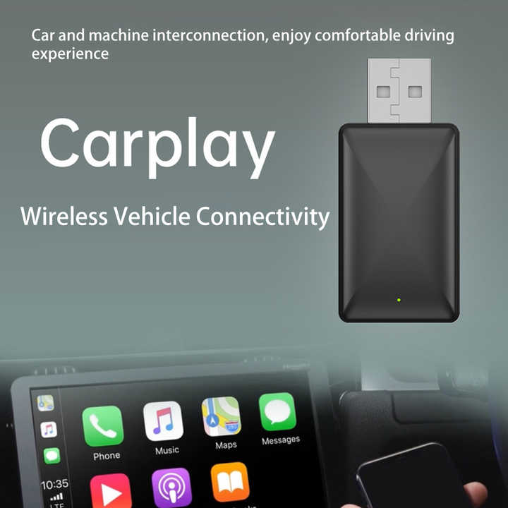 2 in 1Wireless CarPlay Android Auto Adapter Cars Wireless Dongle ...