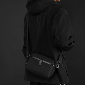 Sac bandoulière homme Wepower, petit, en nylon léger, style quotidien, noir, gris, bleu foncé, couleur unie, été 2025 - Product Image 5