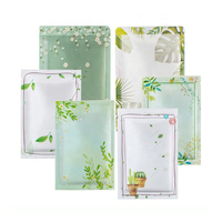 En Stock et Multiple Personnalisé Imprimé 3 Côté Joint Plat de Soudure à Chaud D'emballage de Masque Facial De Papier D'aluminium Sacs