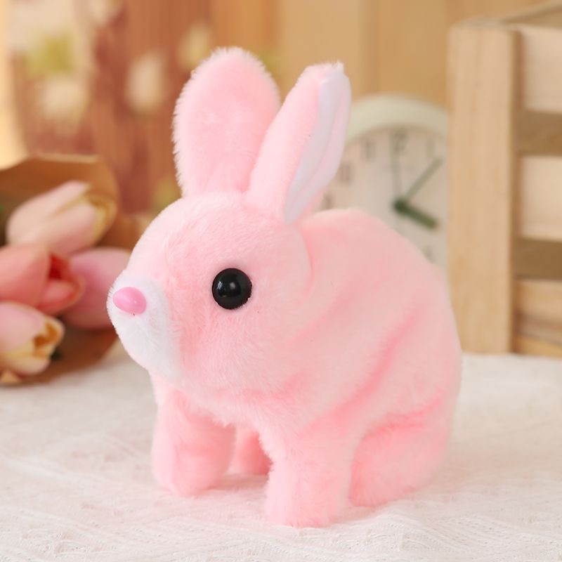 Pink rabbit without carrot