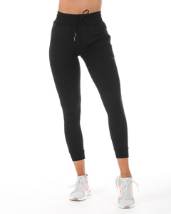 Tasche Con Cerniera PALESTRA di Sport Del Cotone della Tuta Pantalone Allenamento personalizzato A <span class=keywords><strong>Vita</strong></span> <span class=keywords><strong>Alta</strong></span> Pista Jogging Conico Montato Da Corsa Delle Donne Pantaloni Della Tuta - Product Image 6