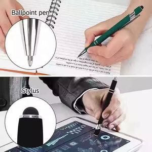 Wholesale Business Branded <b>Gift</b> Writing Personalized Soft Touch Promotion Custom Ball Point Metal <b>Pen</b> With Stylus Logo Printed - Product Image 5