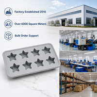 Moule en silicone personnalisé en forme d'étoile, OEM ODM, étiquette privée, couleur et logo personnalisés, emballage, sans BPA, respectueux de l'environnement, vente en gros d'usine