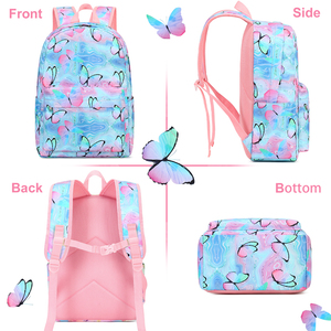 Set di borse per zaino da scuola per bambini in età prescolare personalizzate con borsa per il pranzo - Product Image 3
