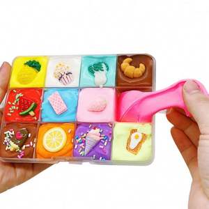 2025 New Hot Selling Educational Plastic Clay Playdough Slime <b>DIY</b> <b>Kit</b> Multi-Color Cotton Fluffy Colorful Small Jar Glue Kids - Product Image 1