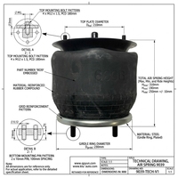 W01-358-9039 W01-358-9534 1T15M-0 Ensemble de suspension pneumatique pour bus et camion pour Yutong Higer Kinglong XMQ Zhongtong Man DAF