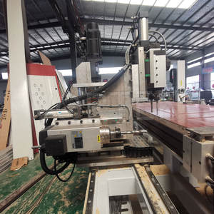 Machines à bois trou de serrure de porte machine à rainurer CNC double face serrure de porte charnière machine - Product Image 6