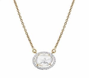 Pendentif Polki en Perle Classique de Luxe Élégant, Bijoux Fins de Haute Qualité, Diamants Polki Scintillants pour Femmes, Mariages, Tenues de Fête - Product Image 1