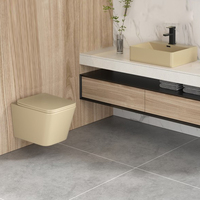 Toilette suspendue en céramique pour personnes à mobilité réduite, avec lavabo intégré, station de lavage adaptée aux femmes, pour usage public