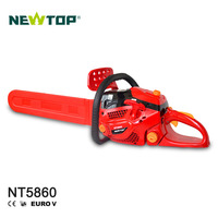 Tronçonneuse à essence modèle amélioré 58cc Professionnelle 5800 5860 Équipement de tronçonneuse Tronçonneuse 22 24 pouces